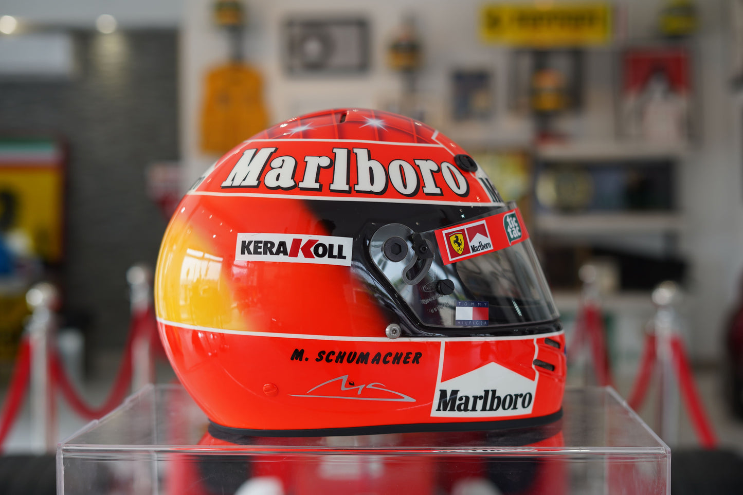 2000 Michael Schumacher Bell replica Helmet signed