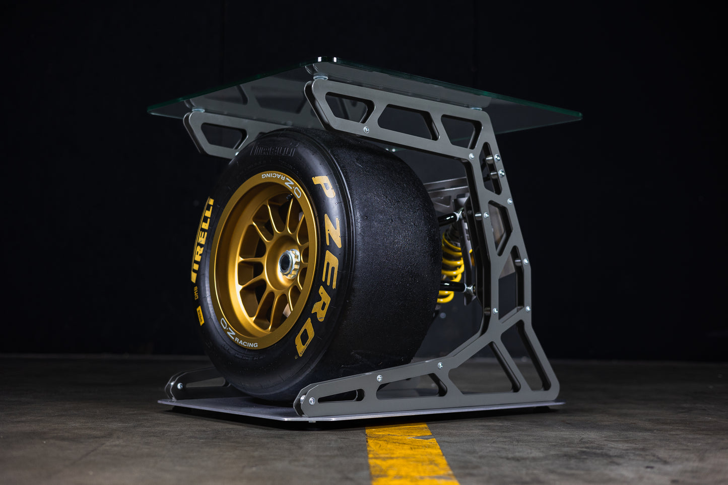 F1 Wheel Coffee Table