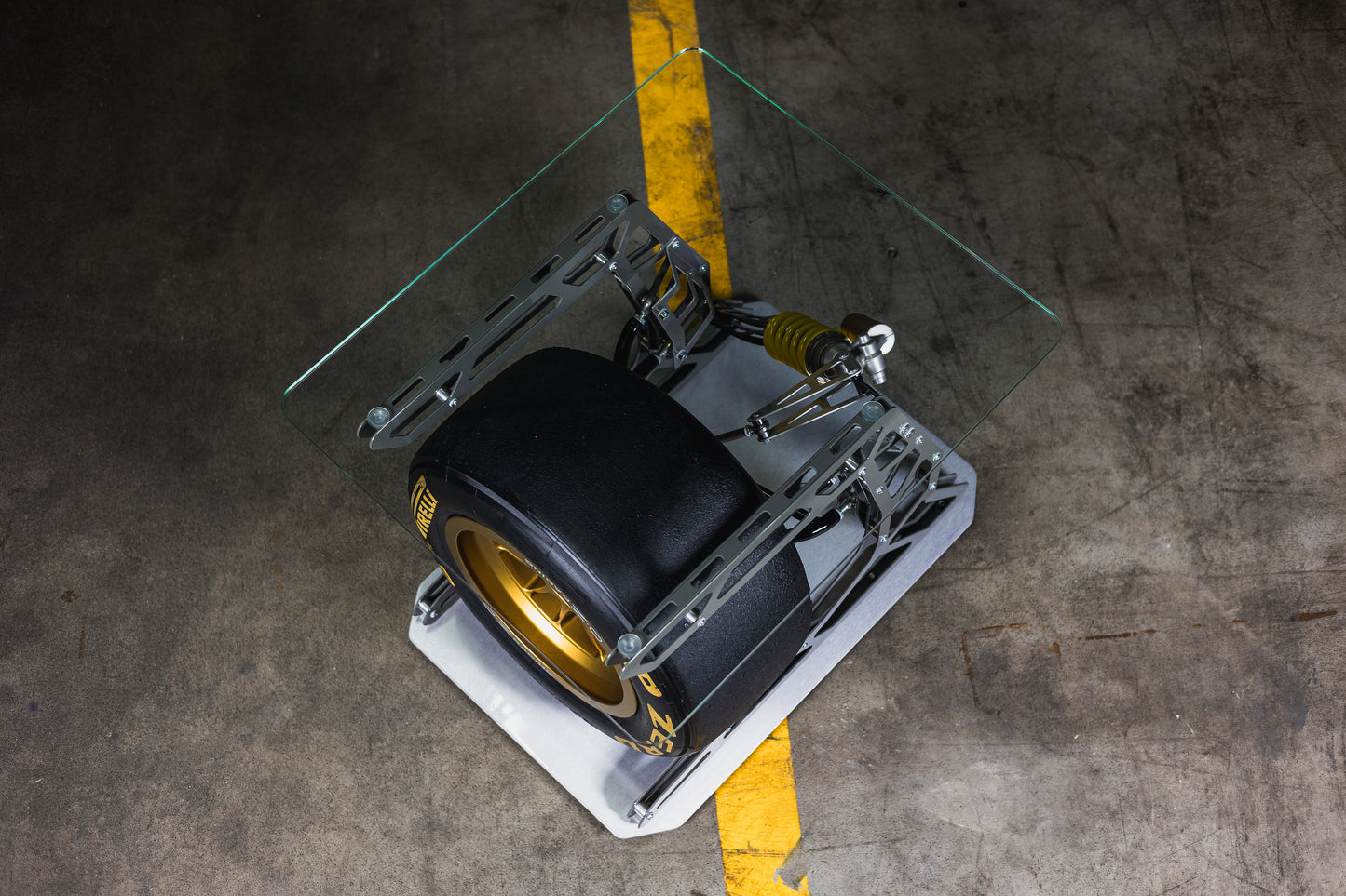 F1 Wheel Coffee Table