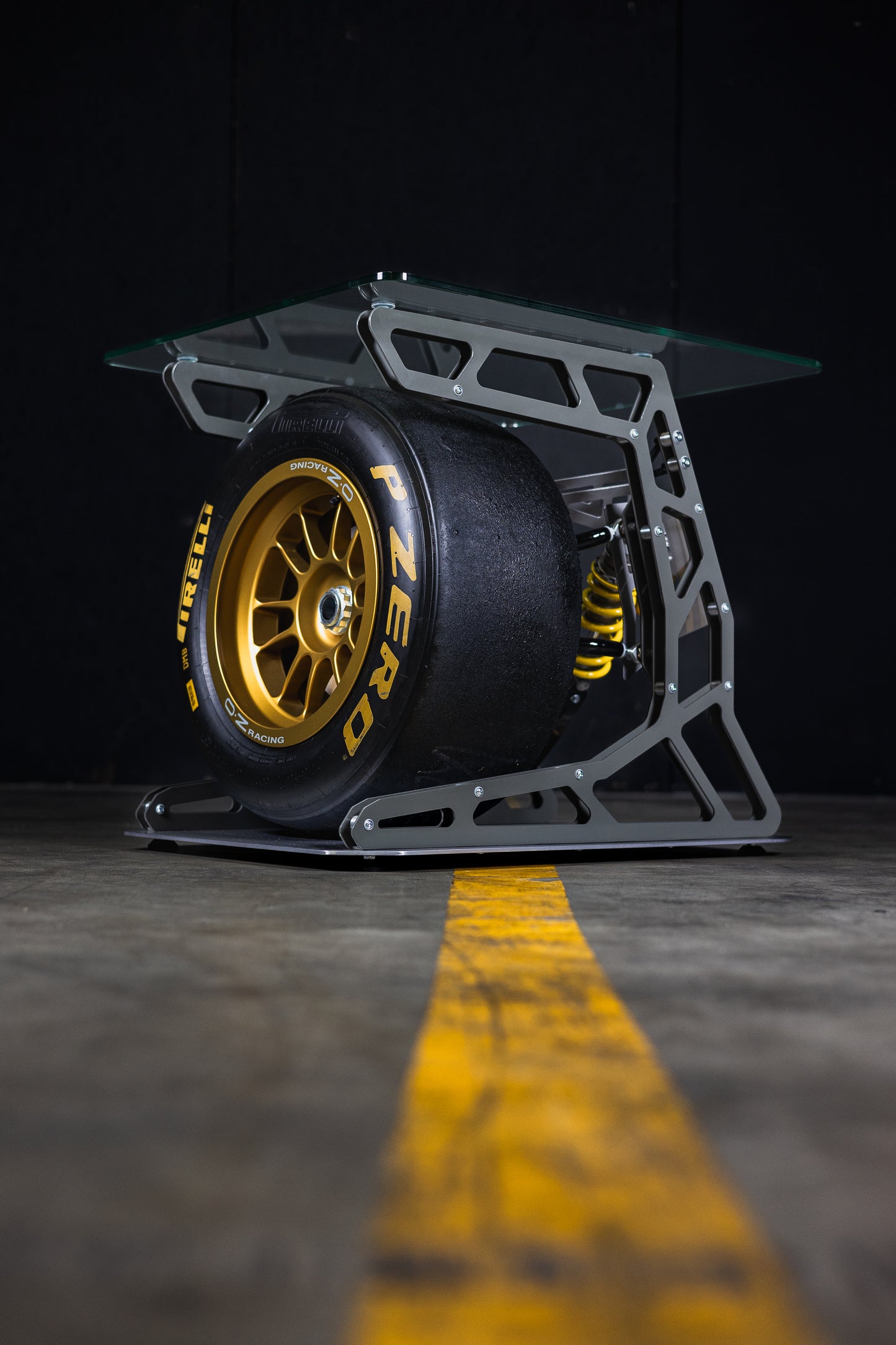 F1 Wheel Coffee Table