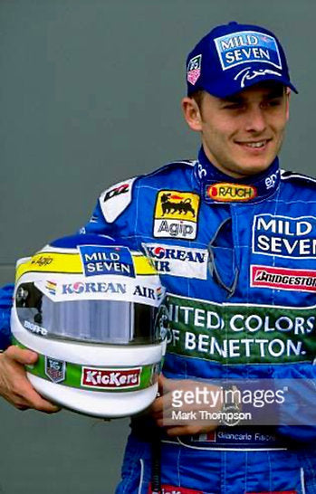 1999 GIANCARLO FISICHELLA Original Race-Worn Helmet Benetton B199