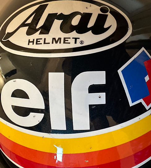 1991 THIERRY BOUTSEN Original Race-Worn Helmet with Integrated Radio System Ligier JS35