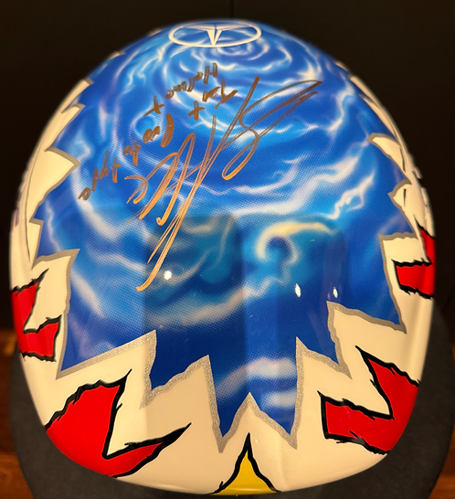 2002 ALEXANDER WURZ Original Race Helmet Signed