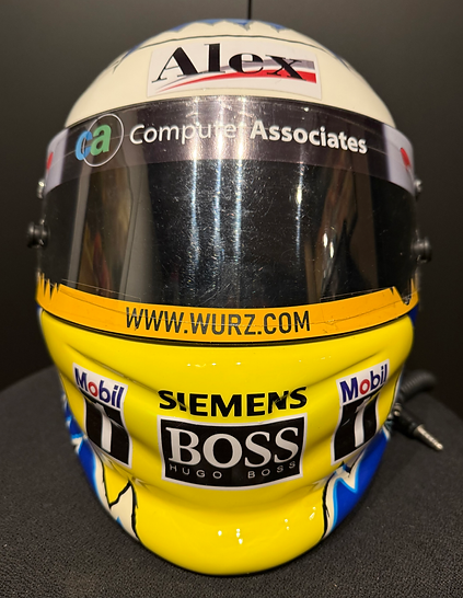 2002 ALEXANDER WURZ Original Race Helmet Signed