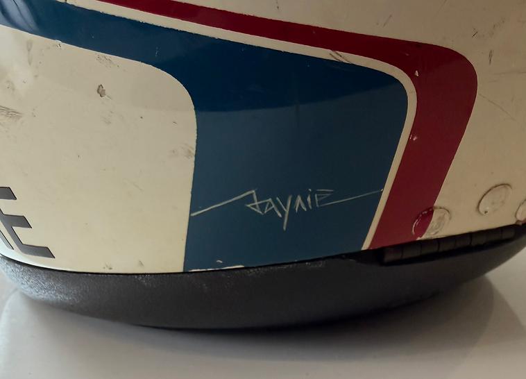 1993 PEDRO DINIZ Original F3 Race-Worn Helmet Bell M3