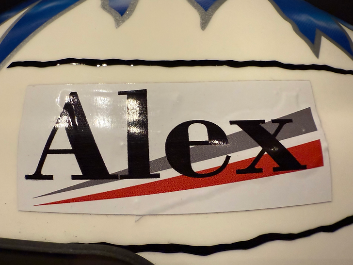 2002 ALEXANDER WURZ Original Race Helmet Signed