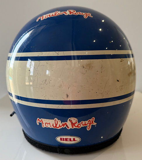 1984 PATRICK TAMBAY Original Renault Formula One Helmet race-used