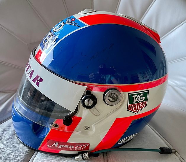 1996 UKYO KATAYAMA Original Race-Worn Helmet Tyrrell Yamaha 024