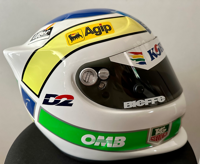 1999 GIANCARLO FISICHELLA Original Race-Worn Helmet Benetton B199