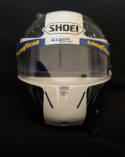 2001 JAMES WEAVER Original Race-Worn Helmet SHOEI X-4V