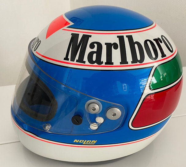 1990 GIANNI MORBIDELLI Original Test Helmet Ferrari Formula One Testing