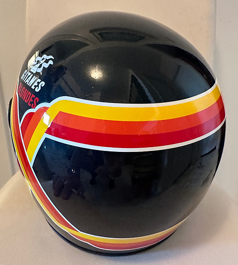 1991 THIERRY BOUTSEN Original Race-Worn Helmet with Integrated Radio System Ligier JS35