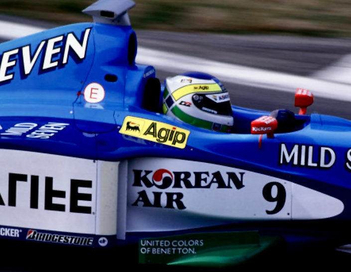 1999 GIANCARLO FISICHELLA Original Race-Worn Helmet Benetton B199