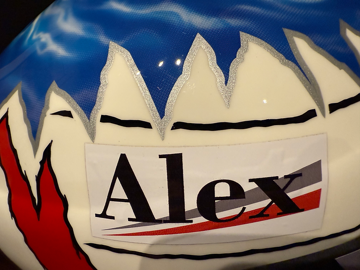 2002 ALEXANDER WURZ Original Race Helmet Signed
