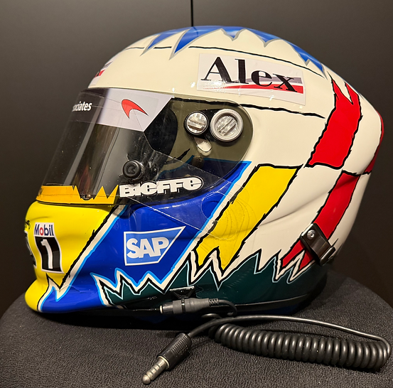 2002 ALEXANDER WURZ Original Race Helmet Signed