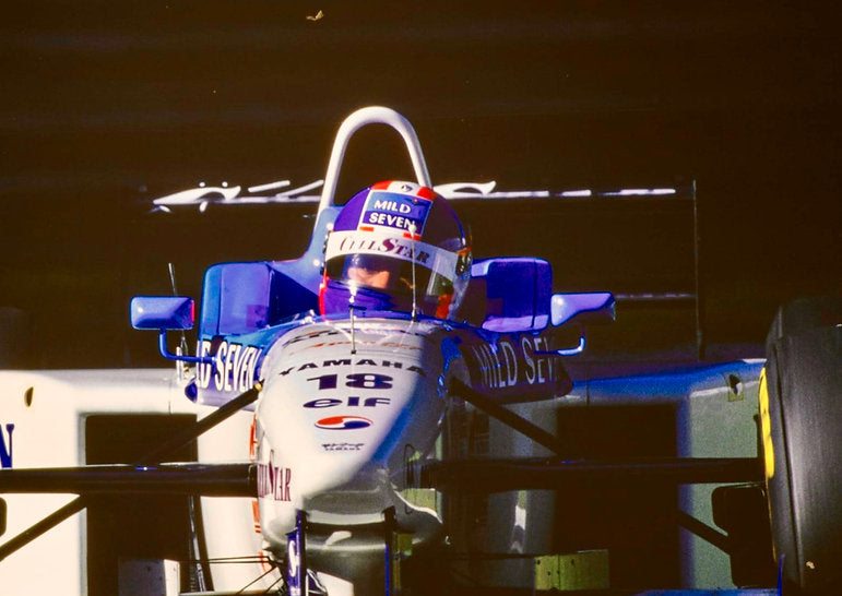 1996 UKYO KATAYAMA Original Race-Worn Helmet Tyrrell Yamaha 024