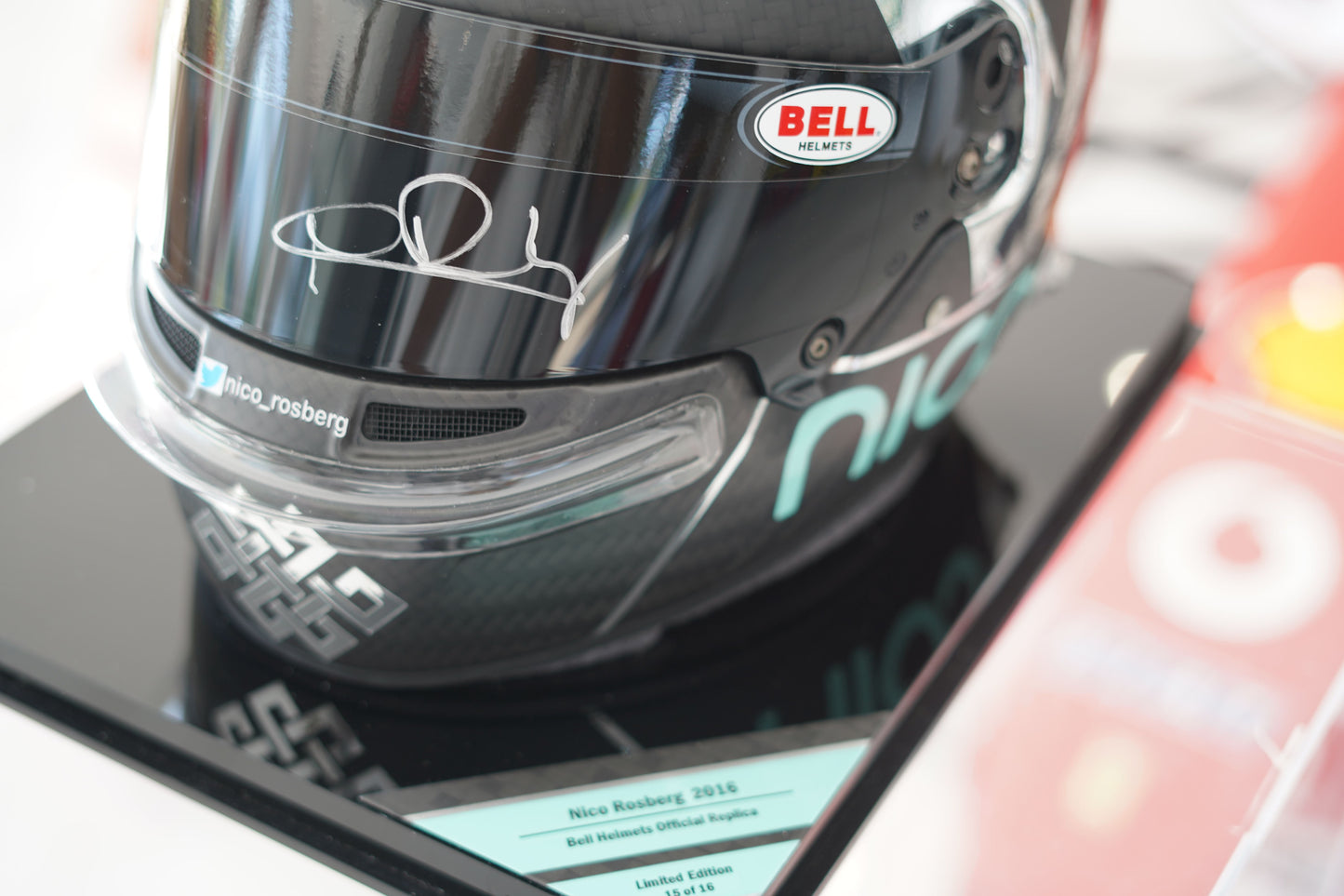 2016 Nico Rosberg Bell Signed Limited Edition official Replica Helmet