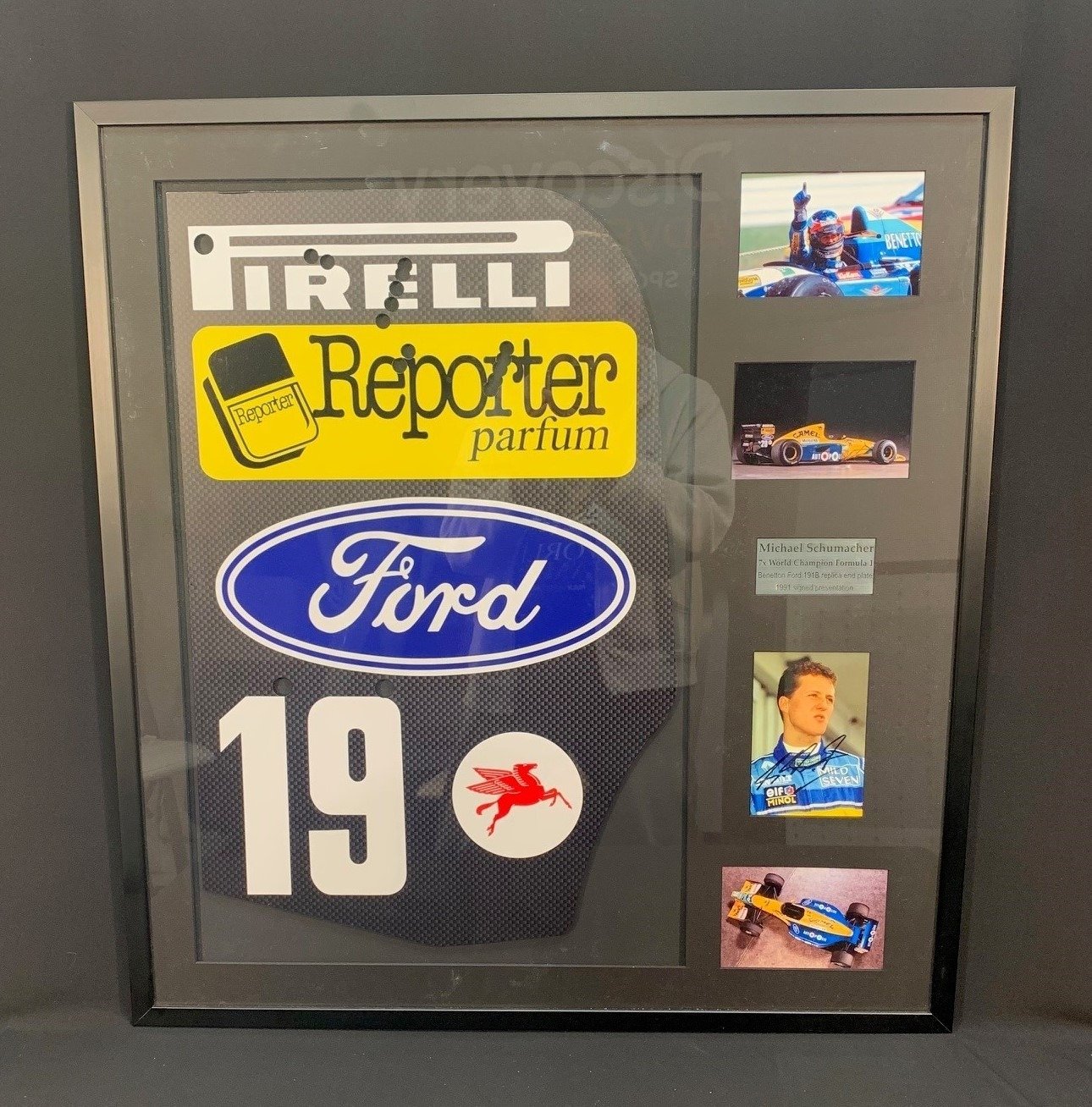 1991 Michael Schumacher Benetton B194 Rear Wing End Plate