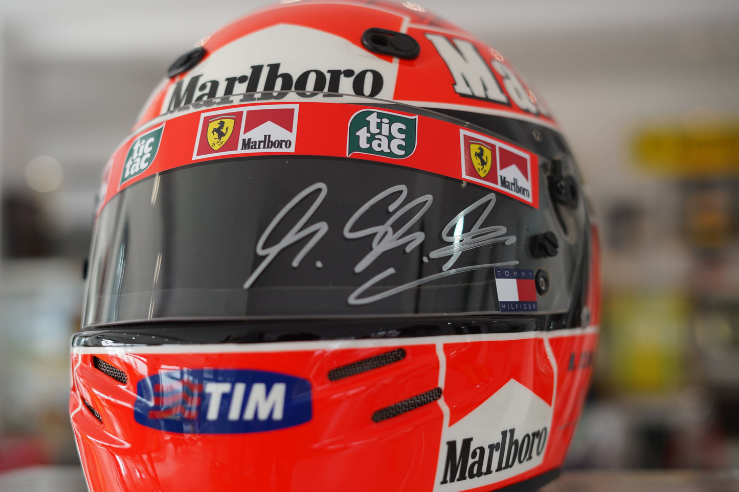 2000 Michael Schumacher Bell replica Helmet signed